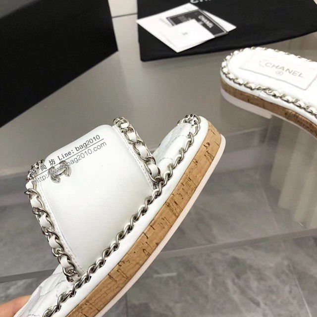 chanel夏日度假系列麻繩拖鞋 香奈兒2022春夏新品度假懶人拖 dx3335